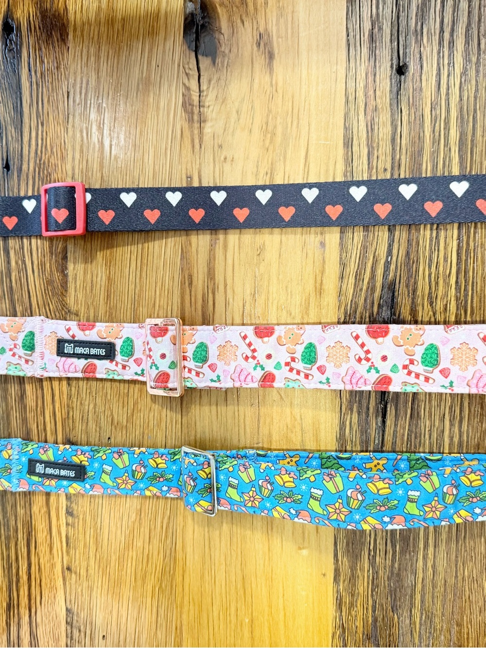 Three Festive Dog Collars for Large Breeds.